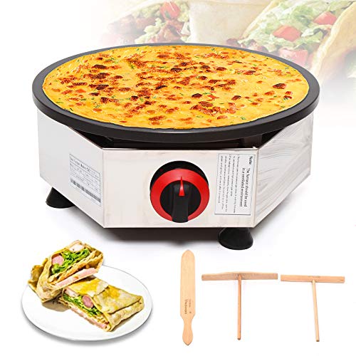 Electric Crepe Maker Gas Crepe Maker Commercial Nonstick Electric Crepe Pan Dual Crepes Maker (Gas Crepe Maker)