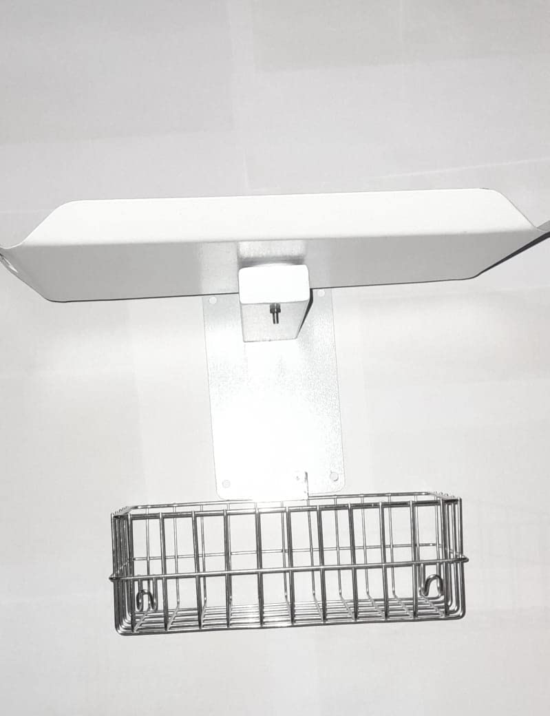 Ndola Patient Monitor Stand Freestanding Monitor Desk Stand with Basket Use for All 5 Pera Moniters CMS-8000, CMS-9000 All Moniters Use Stand with Basket