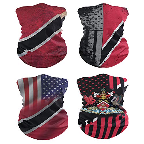 Image of 4Pcs Magic Headwear Neck Gaiter Tube Scarf Headbands Bandana Balaclava for Outdoor Running Cycling Skating Work Out