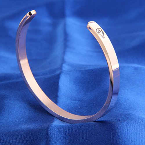 Feelmem Cheerleader Bracelet Lead Inspire Coach Cuff Bangle Bracelet,Cheer Jewelry, For Cheerleader (Rose Gold) #TOP3