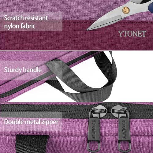 Image of Ytonet Laptop Sleeve Case 16 inch, 15-15.6 Inch, Laptop Cover with Handle | Compatible with HP Dell Lenovo Asus Notebooks, Protective, Carrying Case , Water Resistant, Slim TSA Gift for Women, Purple