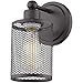 EGLO Lighting 1x60W Bath Light w/Oil Rubbed Bronze Finish & Metal Cage Shades 8-Inch