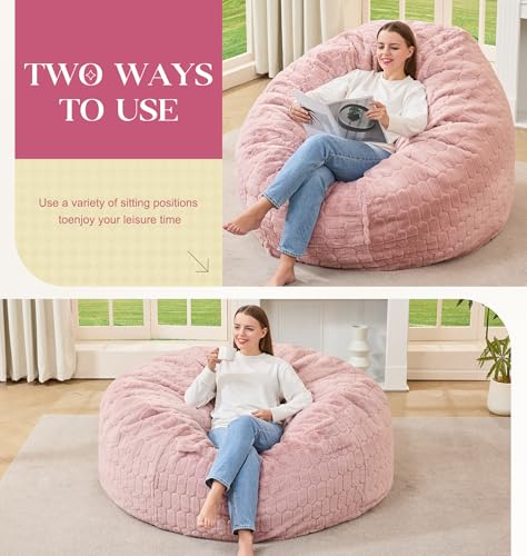 Image of Hobestluk Adults Bean Bag Chair 5FT Big BeanBag Chair Giant Large Oversized