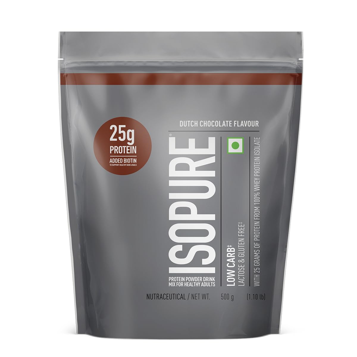 Isopure Whey Protein Isolate Powder with Vitamins for Immune Support & Biotine- 2.20 lbs, 1 kg (Dutch Choc), Lactose-Free, Gluten-Free, Veg protein for Men & Women. Offer Pack. — Amazon image 12