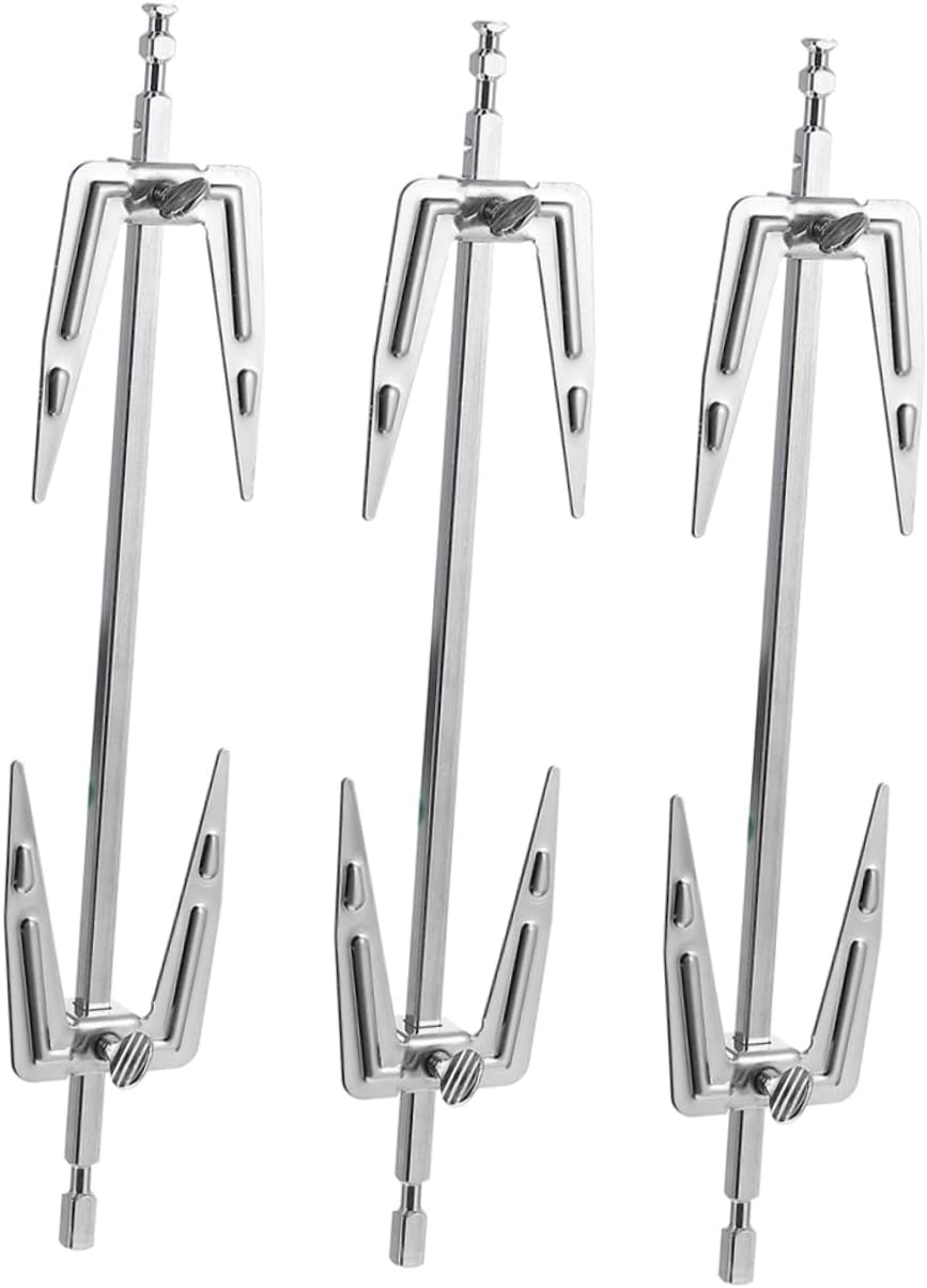 Happyyami 3Pcs Stainless Steel Barbecue Forks Versatile Meat Forks for Air Fryer Rotating Skewers for Easy to Clean Accessories Happyyami 3Pcs Stainless Steel Barbecue Forks Versatile Meat Forks for Air Fryer Rotating Skewers for Easy to Clean Accessories
