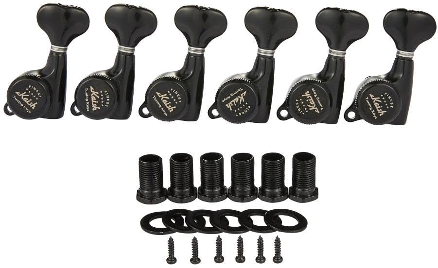 18:1 Gear Ratio Guitar Locking Tuners Locking Machine Heads Locking Tuning Keys Pegs for Strat/Tele/LP/SG most Electric/Acoustic Guitars Chrome