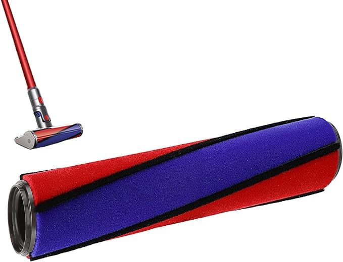 TAYGUMSoft Roller Brush Roll Bar Replacement Compatible with Dyson V6 V7 V8 V10 V11 Fluffy Cordless Vacuum Cleaner, Soft Roller Head Brush Bar Brushroll Replacement Part No. 966488-01