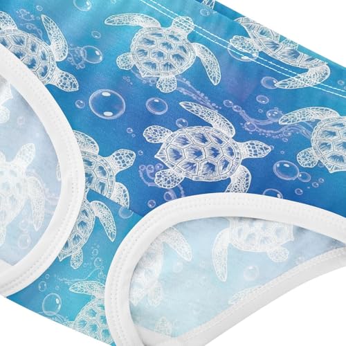 Joisal White Sea Turtles Blue Girls Underwear Toddler 2t Cotton Panties for Girl Cartoon Briefs Kids Undies4