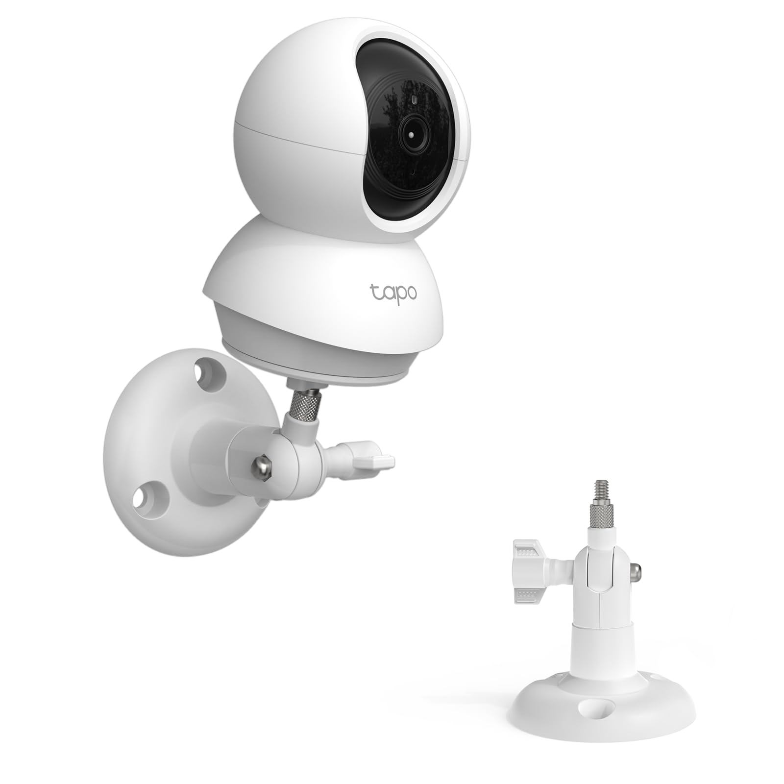 HOLACA Soporte de pared compatible con TP-Link Tapo C200 / C210 / C220 / C201 / C202 / C211 / C212 / C222 / C230 Cámara de vigilancia wifi para interiores, color blanco, 1 unidad