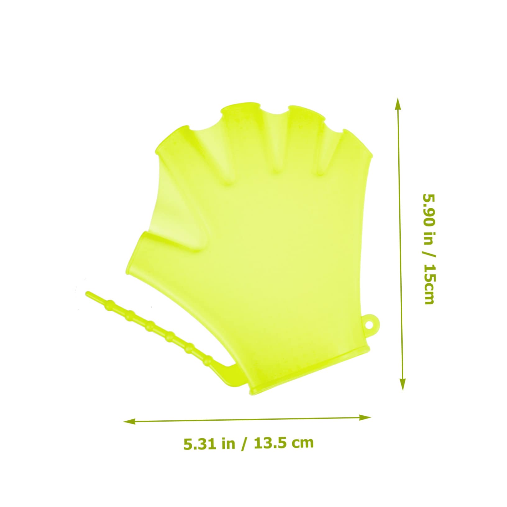 KOMBIUDA 2Pcs Swim Paddles Swimming Pool Gloves for Learning Training Unisex Flippers for Water Resistance Workout Upper Body Muscle Toning