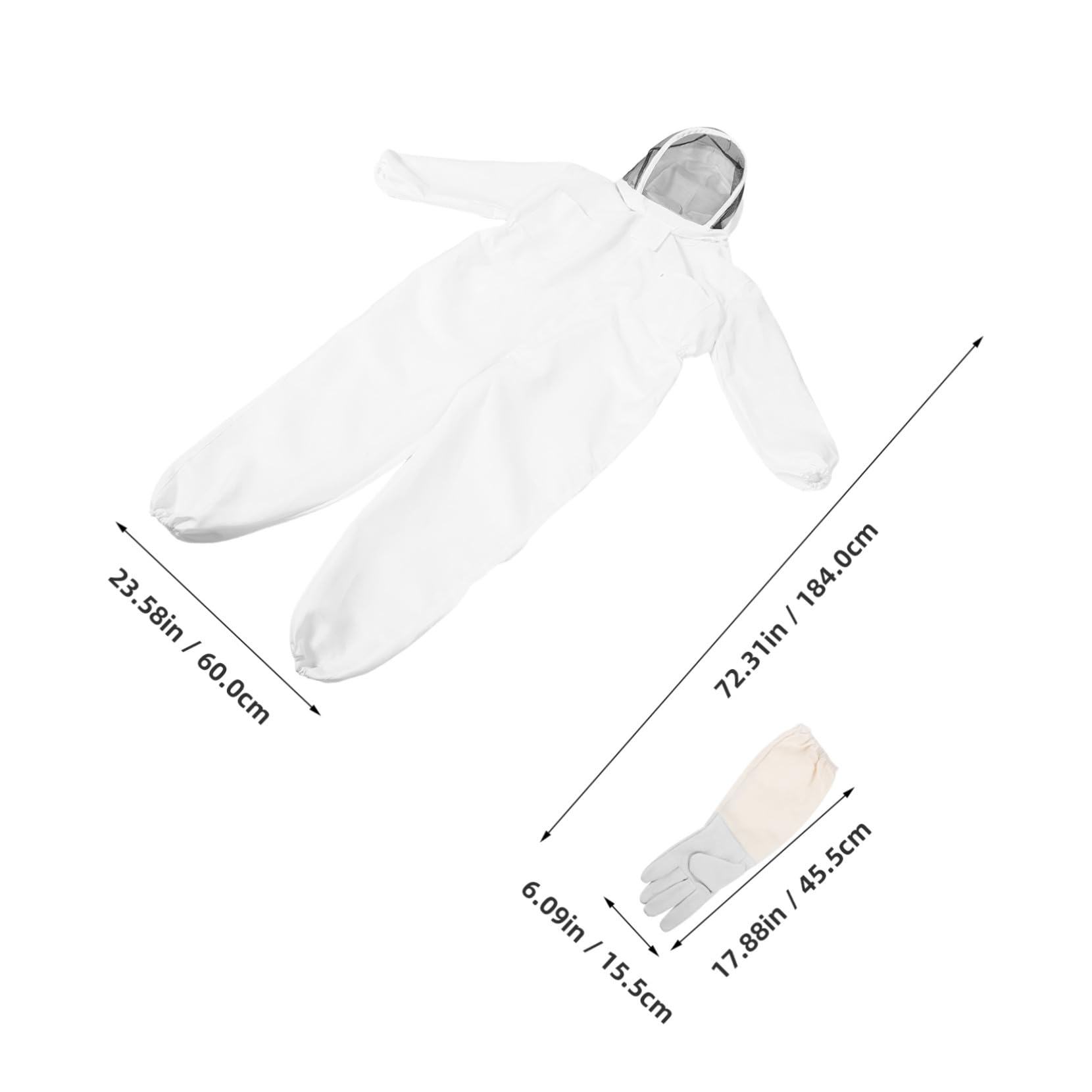 Protective Beekeeping Suit Full Body Jacket with Gloves Ventilated Bee Keeping Gear for Adults Export Quality Apiculture Clothing for Efficient Hive Management