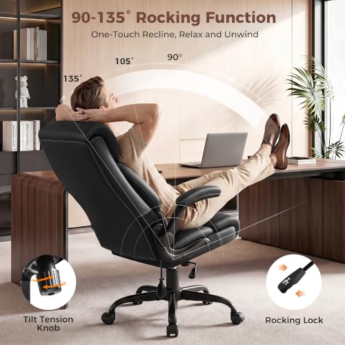 Image of Ergonomic Office Chair with Lumbar Support, Inky
