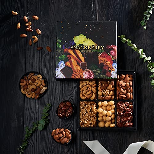 Snackberry Nuts Gift Basket, Gourmet Snack Box,In Elegant Box thumb #1
