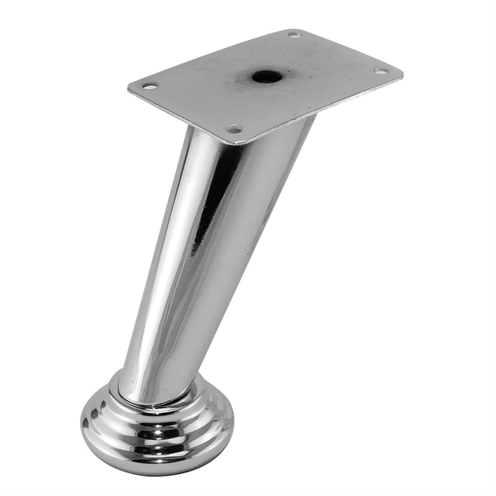 Gambe For Mobili In Metallo Cromato | Gambe di supporto filettate da 4 pezzi da 120 mm for divani, armadi, letti e tavolini