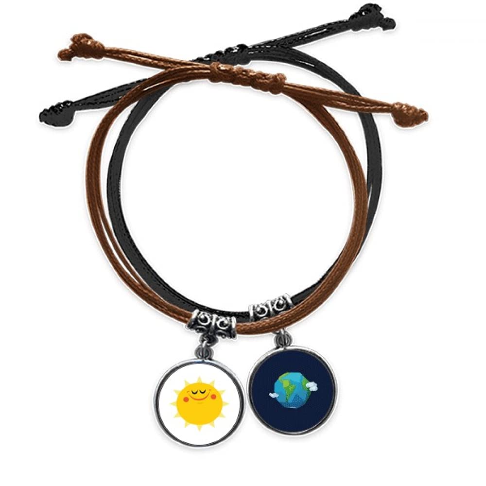 Pulsera alien de cuero del universo con sol para regalar 3