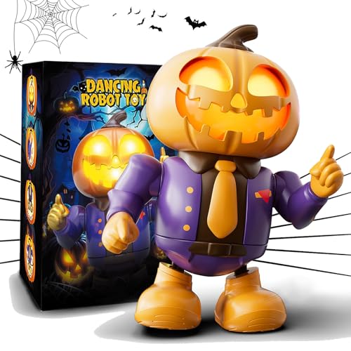 Halloween Themed Toys, Pumpkin Dancing Robot – Plays Spooky Music...