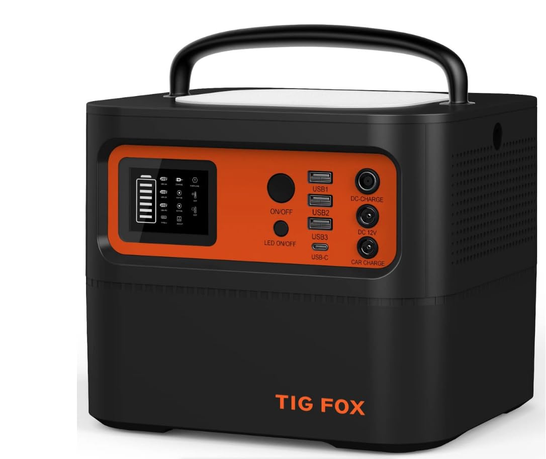 TigFox T500 | 540Wh Portable Lithium-Ion Power Station : Amazon.co