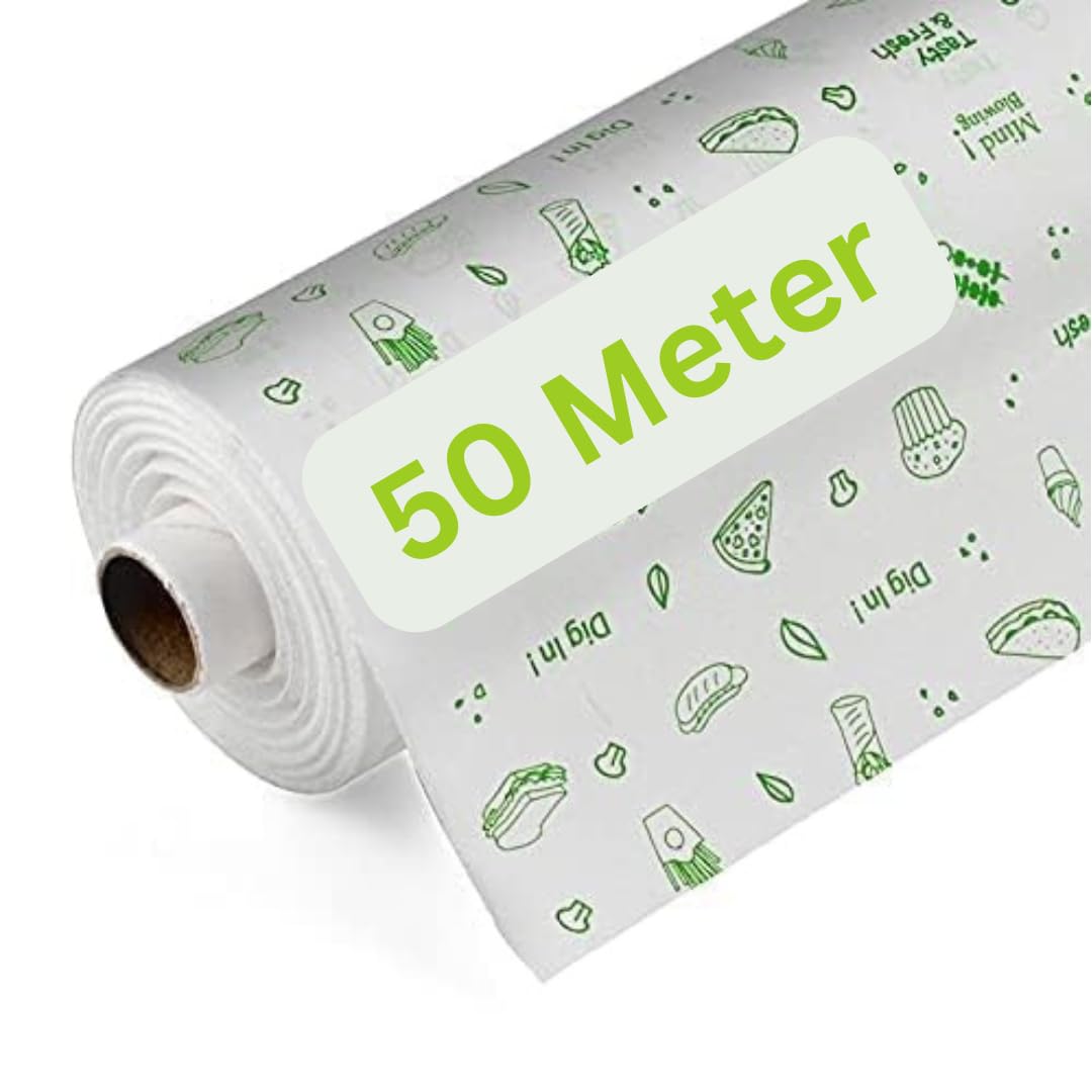 Radiant Food Wrapping Paper, Re-heatable Non Stick Paper,Premium Non-Stick Butter Wrapping Paper White, 28 cm x 50 m Roll (50 mtr) (B0DGTMVMJS) Amazon Price History, Amazon Price Tracker