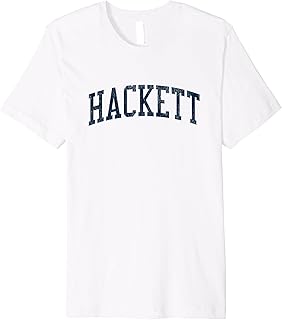 Hackett WI Vintage Athletic Sports JSN2 Navy Print Premium T-Shirt