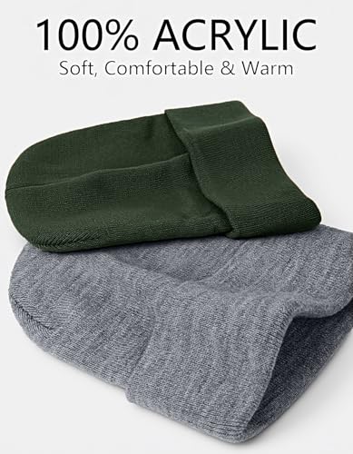 Image of Bigfoot Beanie for Men - Sasquatch Hat Winter Knit Cuffed Beanie for Women - Bigfoot Gifts for Christmas & New Year