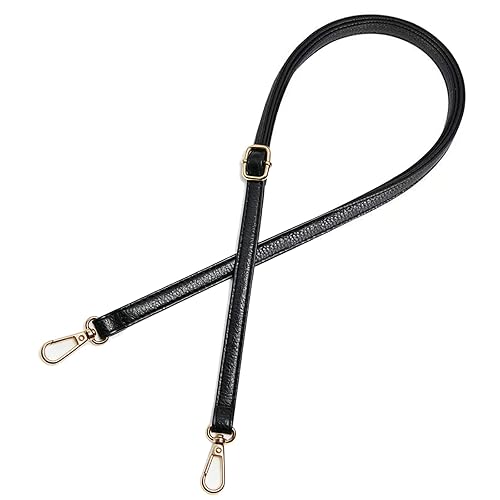 Black Purse Strap, PU Leather Crossbody Strap Adjustable Replacement Purse