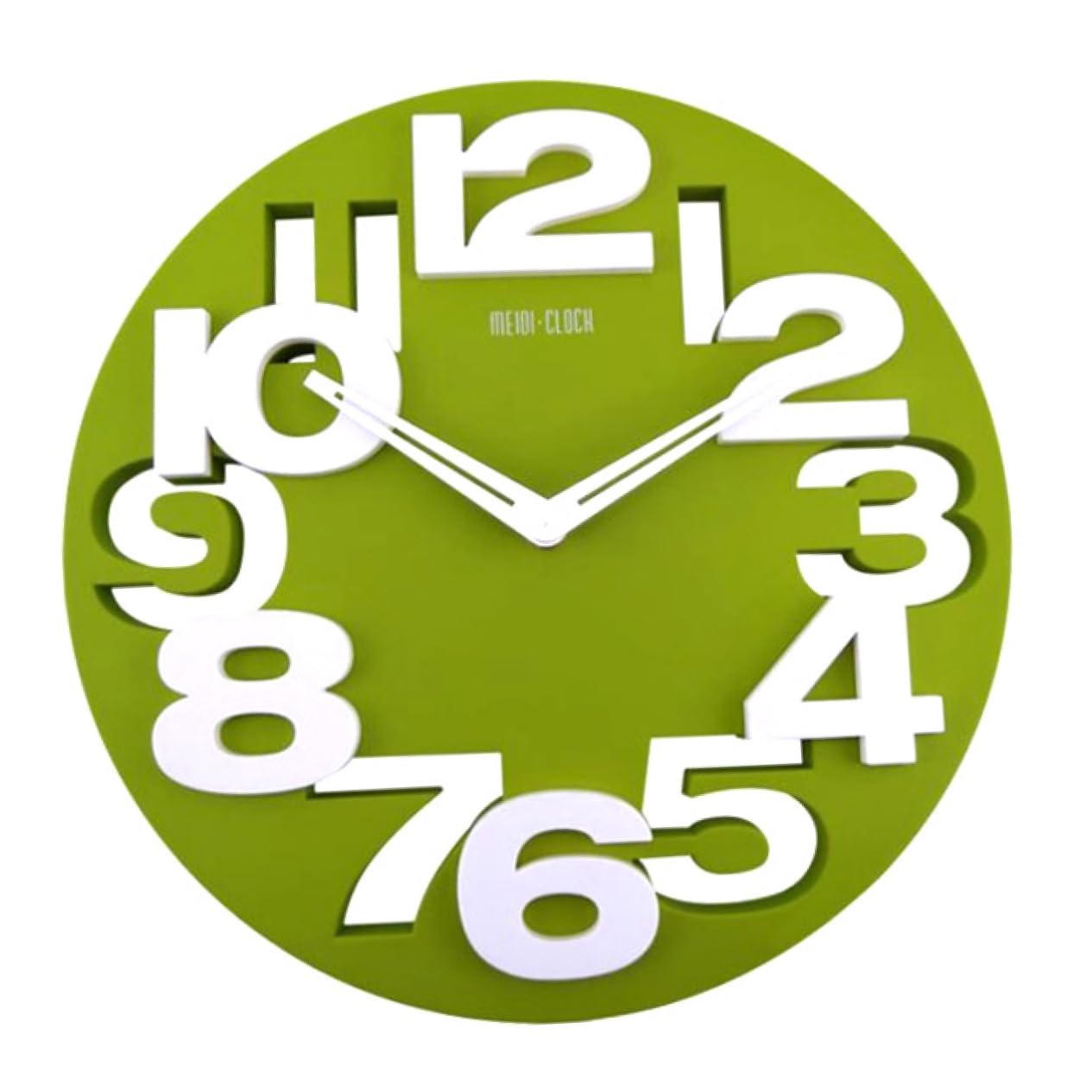 Horloge murale de cuisine lisible verte Alipis pour ne plus sauter l'heure