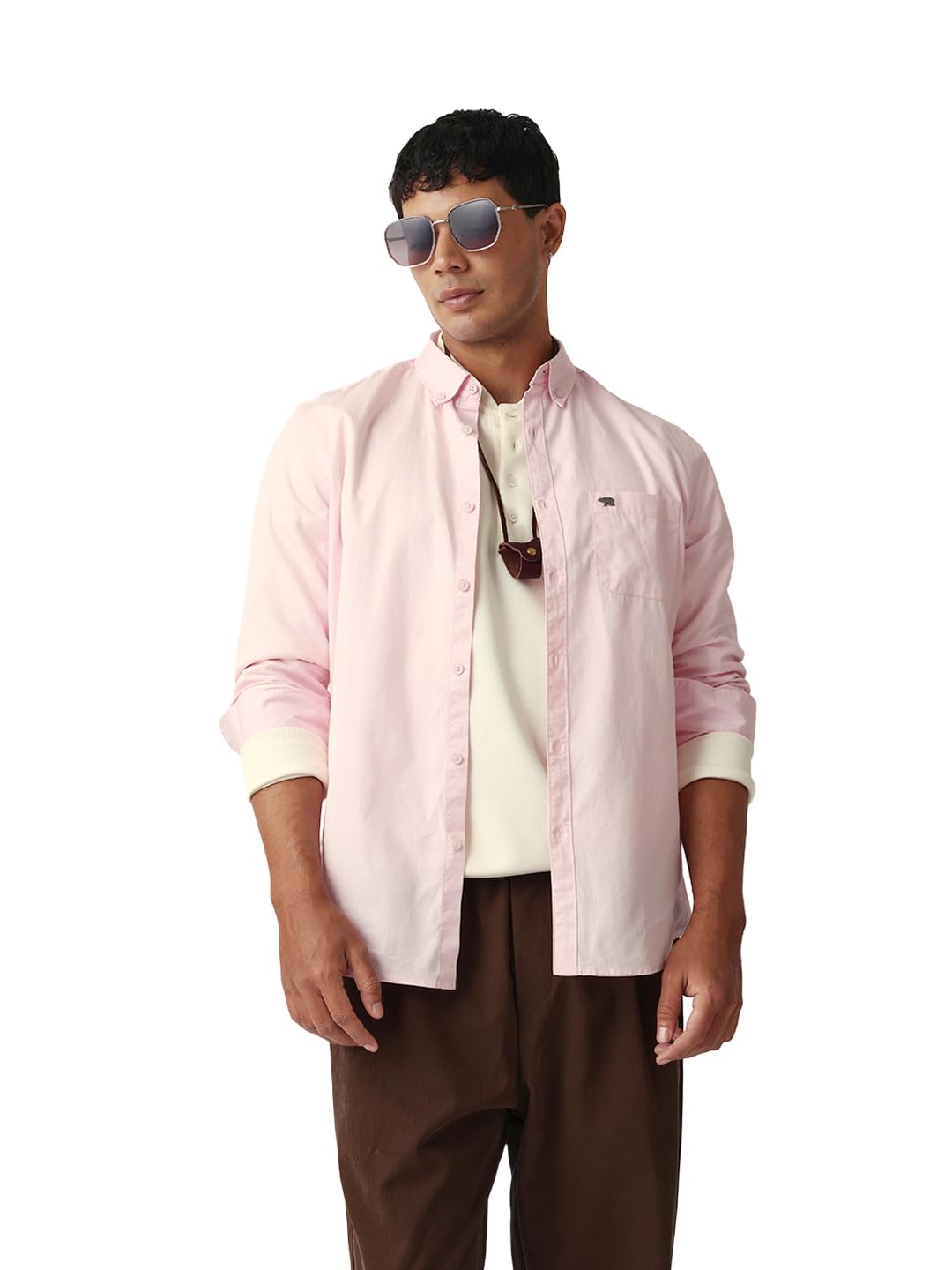 Men Cotton Solid Slim Fit Casual Shirt-image-28