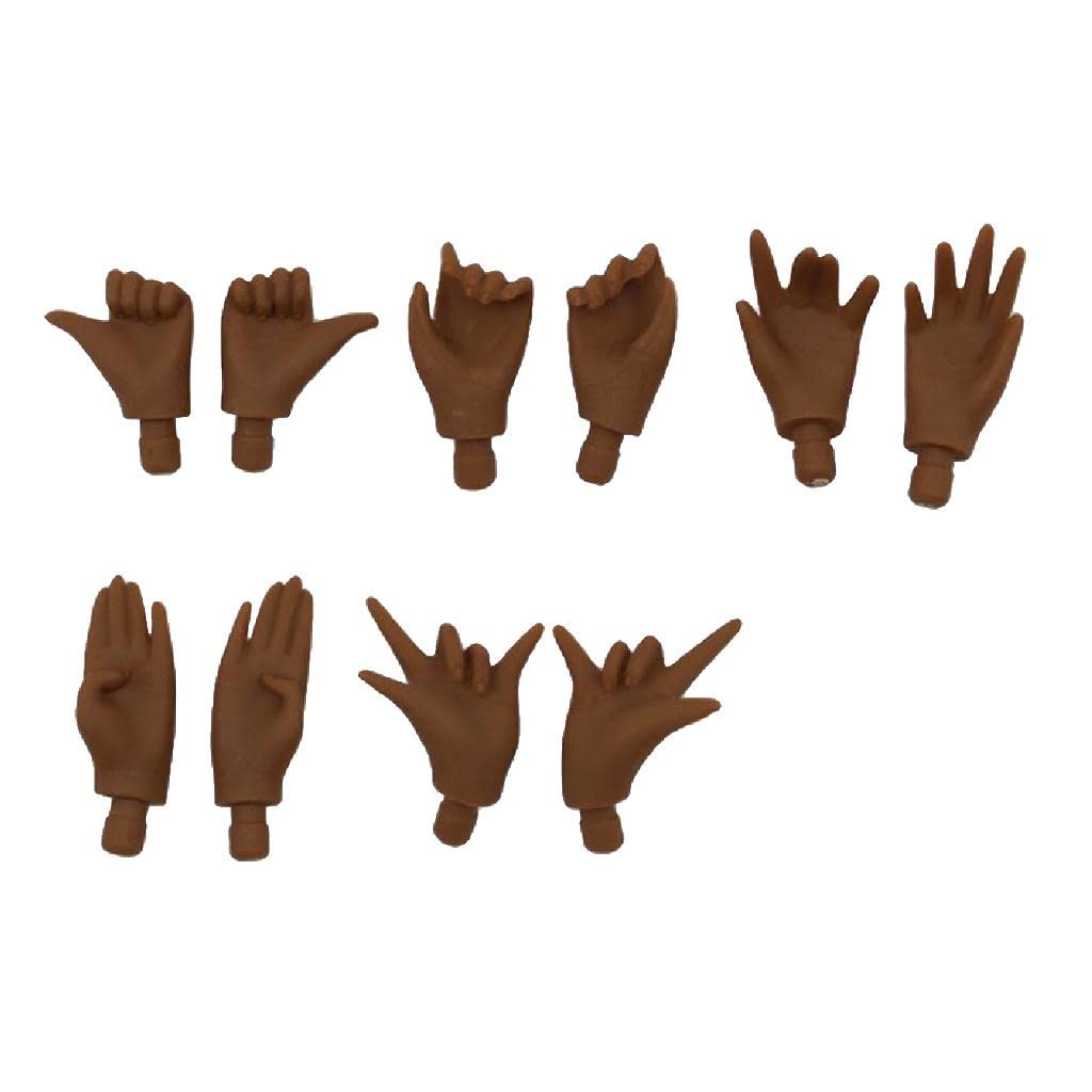 ATORSE® 5 Pairs Movable Hands for 12Inch Takara RBL Neo Blythe Doll Custom Nude Doll Replacement Parts