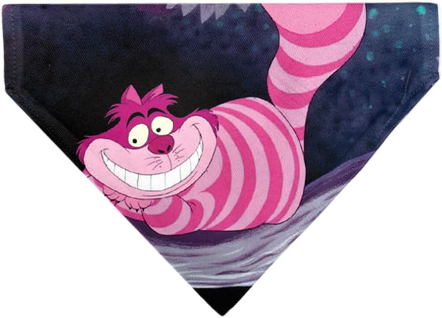 Cheshire Cat Bandana for Pets – Alice in Wonderland Design Cheshire Cat Bandana for Pets – Alice in Wonderland Design