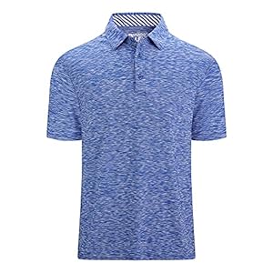 ALEX VANDO Mens Golf Shirt Moisture Wicking Quick-Dry Short Sleeve Casual Polo Shirts for Men