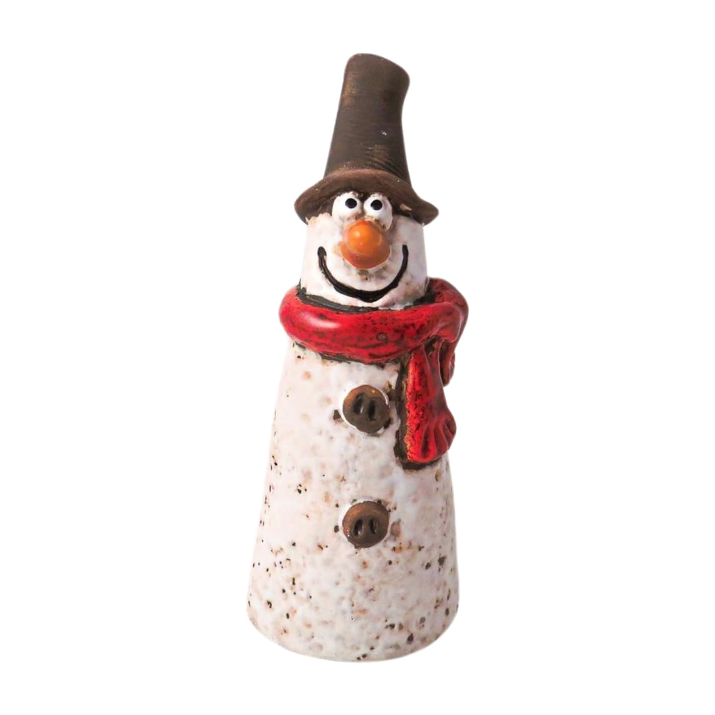 Giftware Trading Ceramic Snowman with Tall Hat and Scarf - 2 Sizes (Large 18cms)