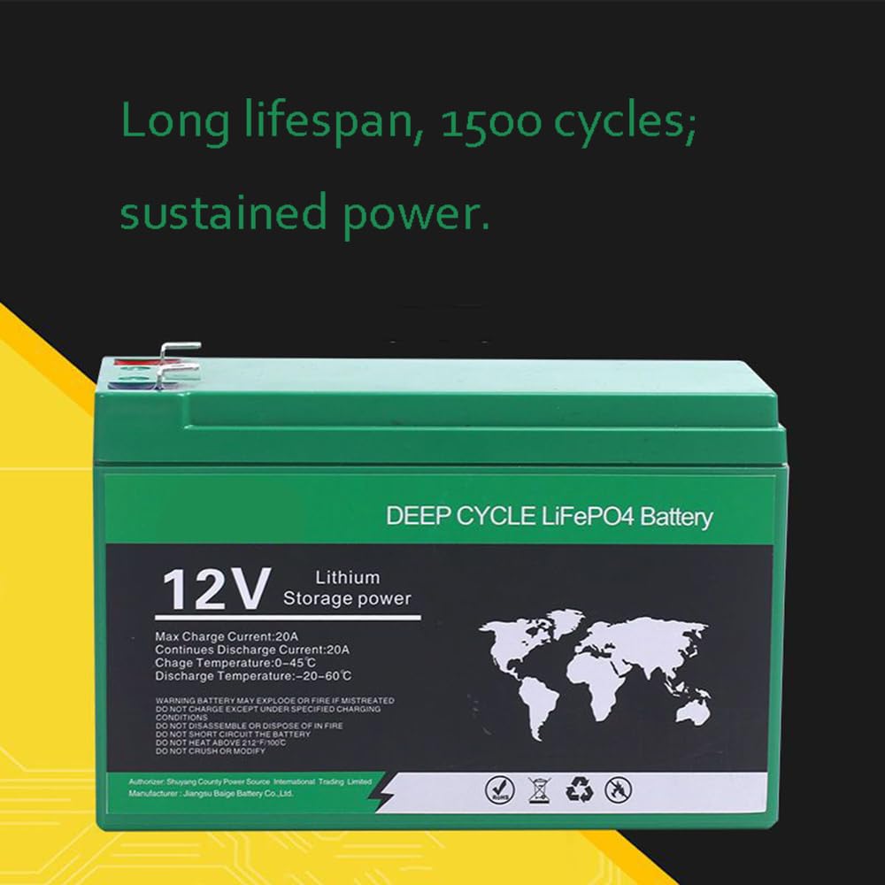 Batería de Litio para pulverizador eléctrico de 12 V, 6 Ah, 8 Ah, 10 Ah, 12 Ah, 14 Ah, 16 Ah, 18 Ah y 20 Ah, para iluminación Exterior y Almacenamiento de energía.