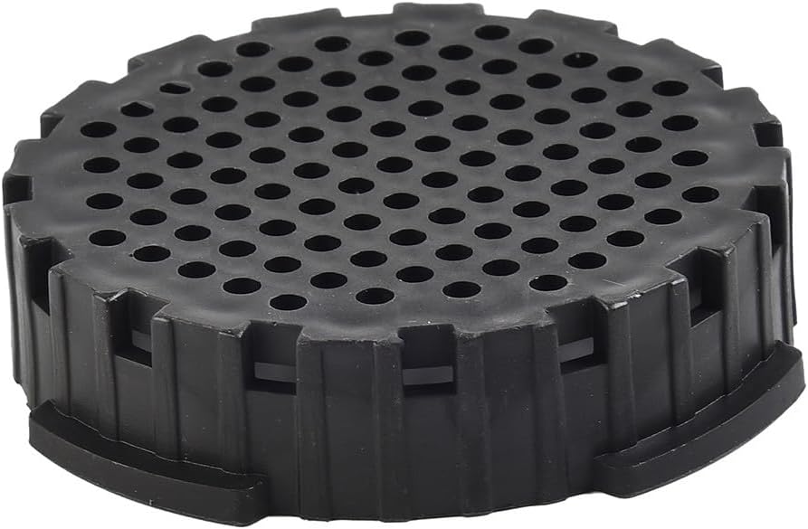 Replacement Filter Cap Compatible for Coffee and Espresso Maker, Black Plastic Filter Component with for Easy Install Plunger End to Extend Machine Life