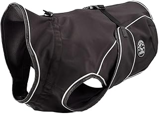 HUNTER Hundemantel UPPSALA SOFTSHELL, Farbe: schwarz, sportliches Design, wasser- und winddicht, mit weichem Fleece-Innenfutter, individuell einstellbar, reflektierend, waschbar, Größe: 30 product image
