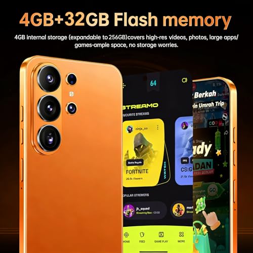 Smartphone 4G pas cher Android 12 grand écran avec double SIM et 4Go RAM - 4
