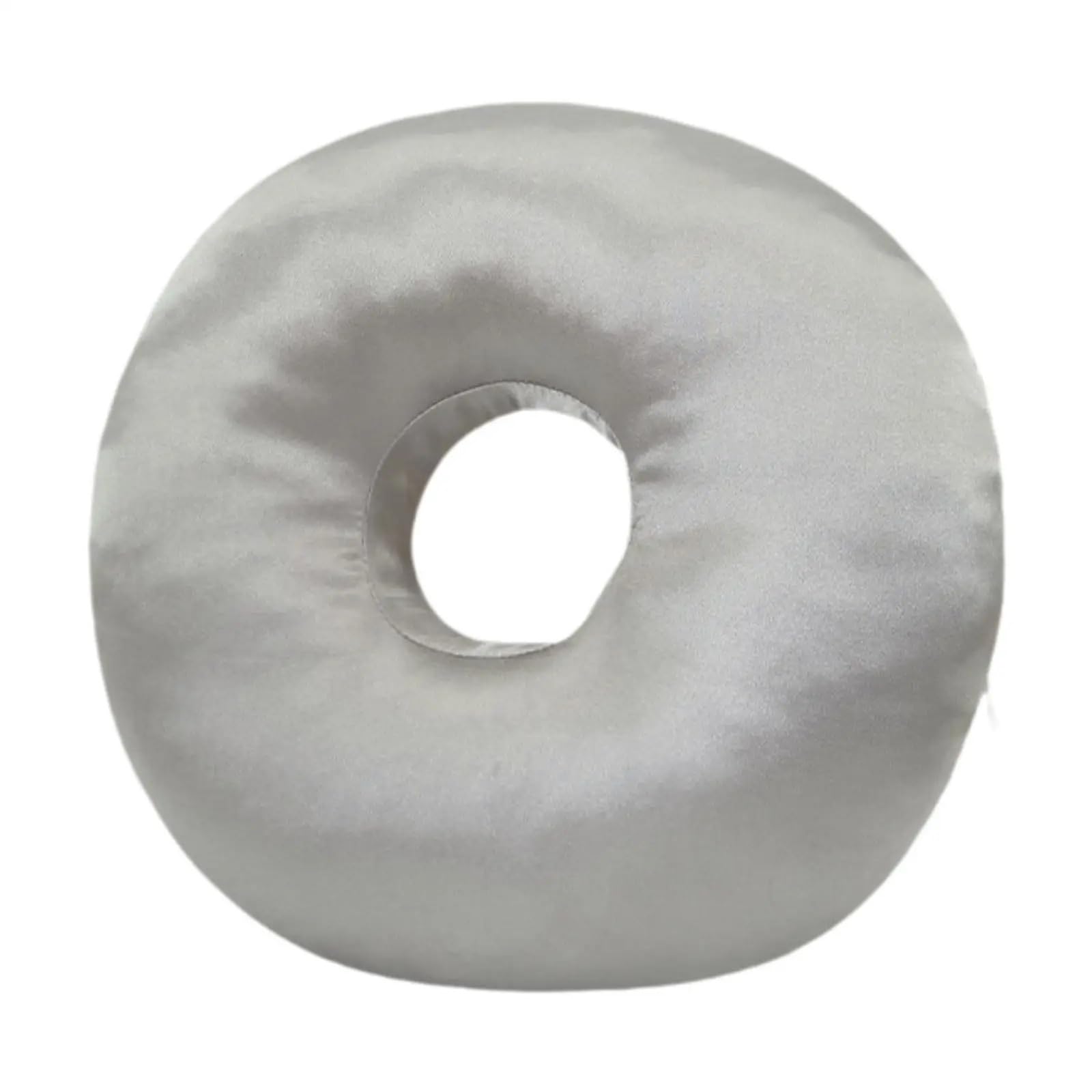 Ayztantine Ear Piercing Pillow with an Ear Hole Piercing Pillow O Shaped Guard Protector Ergonomic Breathable with Zipper for with Ear Hole Earring(Grey)