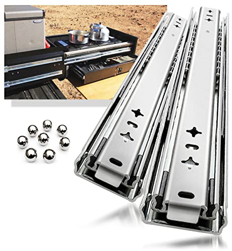 YENUO Heavy Duty Drawer Slides Full Extension 12 14 1618 20 22 24 26 28 30 32 34 36 38 40 inch Side Mount Ball Bearing Metal Rails Track Guide Glides Runners 225lbs 1pair (26 Inch, Without Lock) YENUO Heavy Duty Drawer Slides Full Extension 12 14 1618 20 22 24 26 28 30 32 34 36 38 40 inch Side Mount Ball Bearing Metal Rails Track Guide Glides Runners 225lbs 1pair (26 Inch, Without Lock)