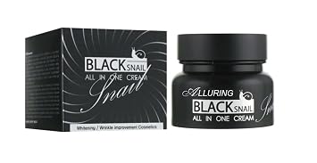 Alluring Black Snail All In One Cream, Premium, Snail Repair Cream, Intensive Care, Korean Skin Care, Facial Moisturizing, Snail Mucin Extract, Wrinkle Care, Firming