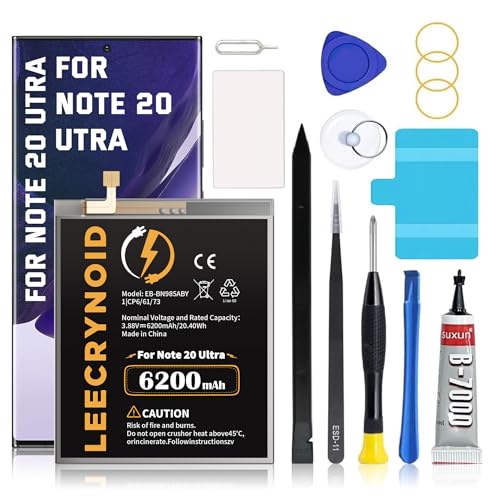 LeeCrynoid for Samsung Galaxy Note 20 Ultra Battery, 6200mAh (New Upgraded) Replacement Battery for Samsung Galaxy Note 20 Ultra SM-N985 N986 N986U with Professional Repair Tool Kits