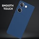 Pikkme Back Cover Camera Protection Shockproof Soft Matte Silicone Back Case for Vivo Y200 Pro 5G (Blue) gallery image