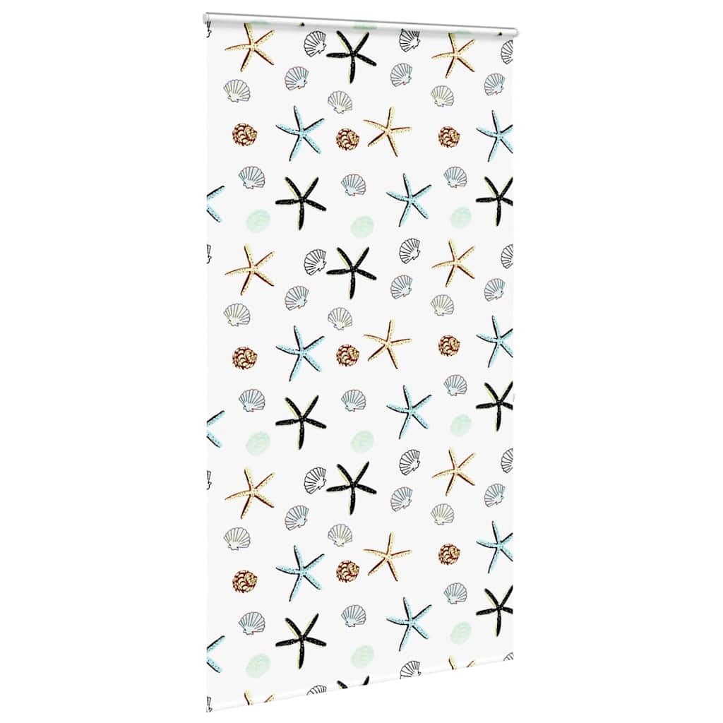 Store Enrouleur de Douche avec Cassette en PEVA Motif crustacés Largeur Tissu 126 cm Hauteur 240 cm avec chaîne réglable sécurité Enfant et Accessoires de Montage idéal Salle de Bains