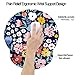 Memory Foam Wrist Support Mouse Pad Comfortable Padded Wrist Mousepads 9in X10in Desktop Notebook Mouse Mat (Vibrant Flower Foam)