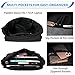 VASCHY 17inch Laptop Messenger Bag for Men, Fashion Water Resistant Satchel Crossbody Shoulder Side Bag Briefcase for Men and Women for Work,Business Black