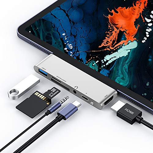 USB C Hub for iPad Pro 2018, USB Type-C to 4K HDMI Adapter