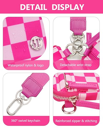 Image of Wallet Wristlet for Women, RFID Wallet Keychain with Dual Pocket