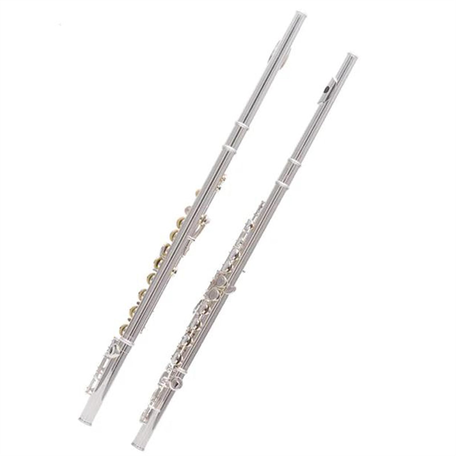 Professionale Flauto Traverso Flauti Tono C A Foro Aperto A 16 Tasti Flauto Corpo Placcato Argento In Cupronichel Con Accessori Per Custodia Per Flauto