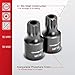 CARBYNE 9-Piece XZN Triple Square Bit Impact Socket Set, 12 Point, 4mm to 18mm | Chrome Molybdenum Steel • From a Family-Run Tool Company Based in the U.S.A.
