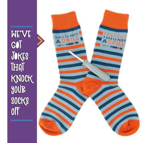 Funny Socks for Men - Men's Dress Sock with Dad Jokes, Gifts for Dad from Daughter, Groomsmen, Fun3