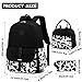 Bluboon Gils Bookbags Middle School Backpack Schoolbag for Teens Girls High School(Cow Print 3 in 1)