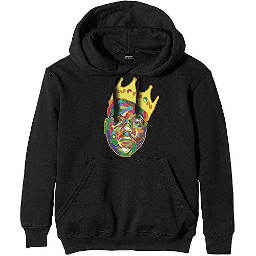 Biggie Smalls Crown Black Official Unisex Hoodie Hooded Top (Large)
